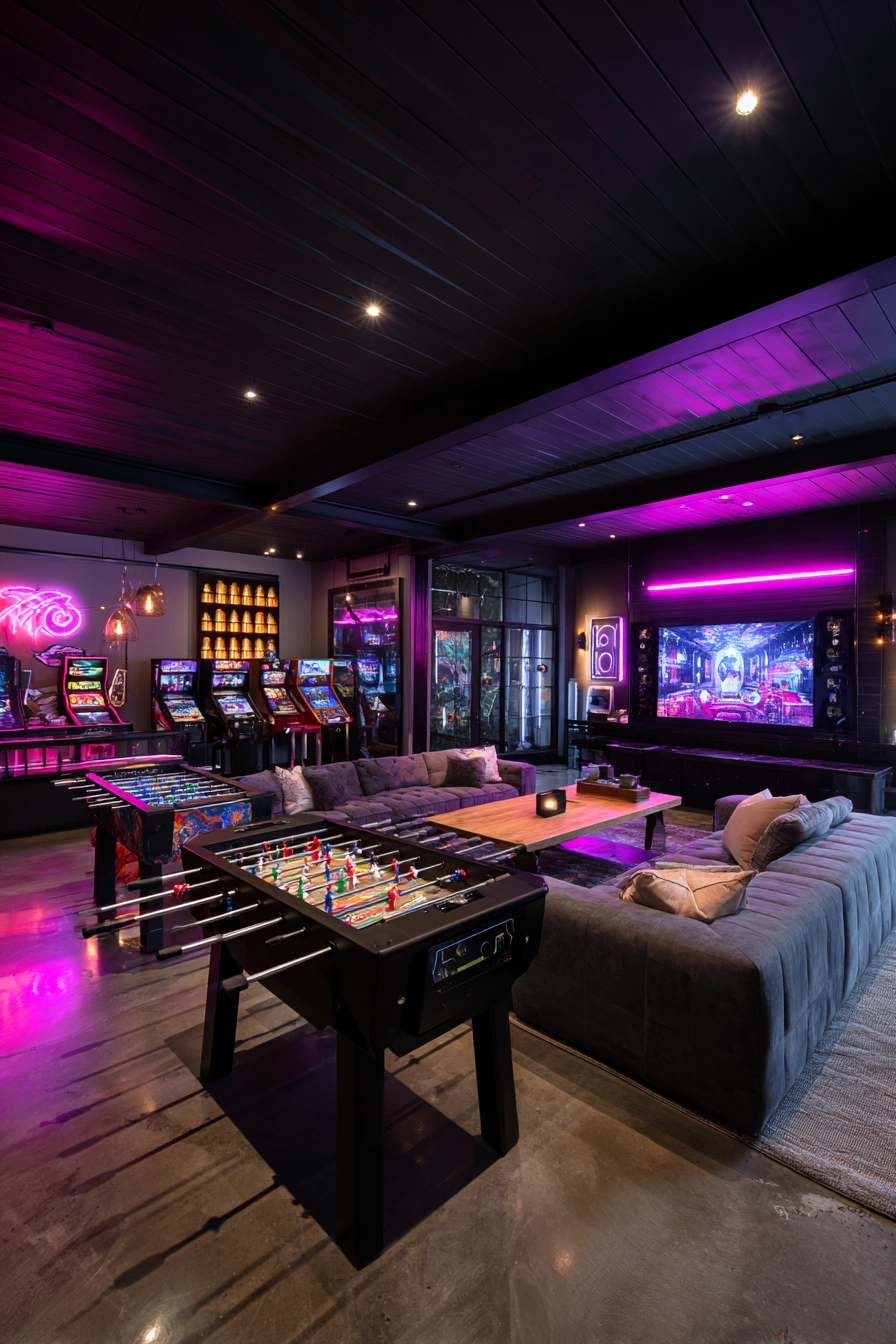 Ultimate Basement Arcade Lounge