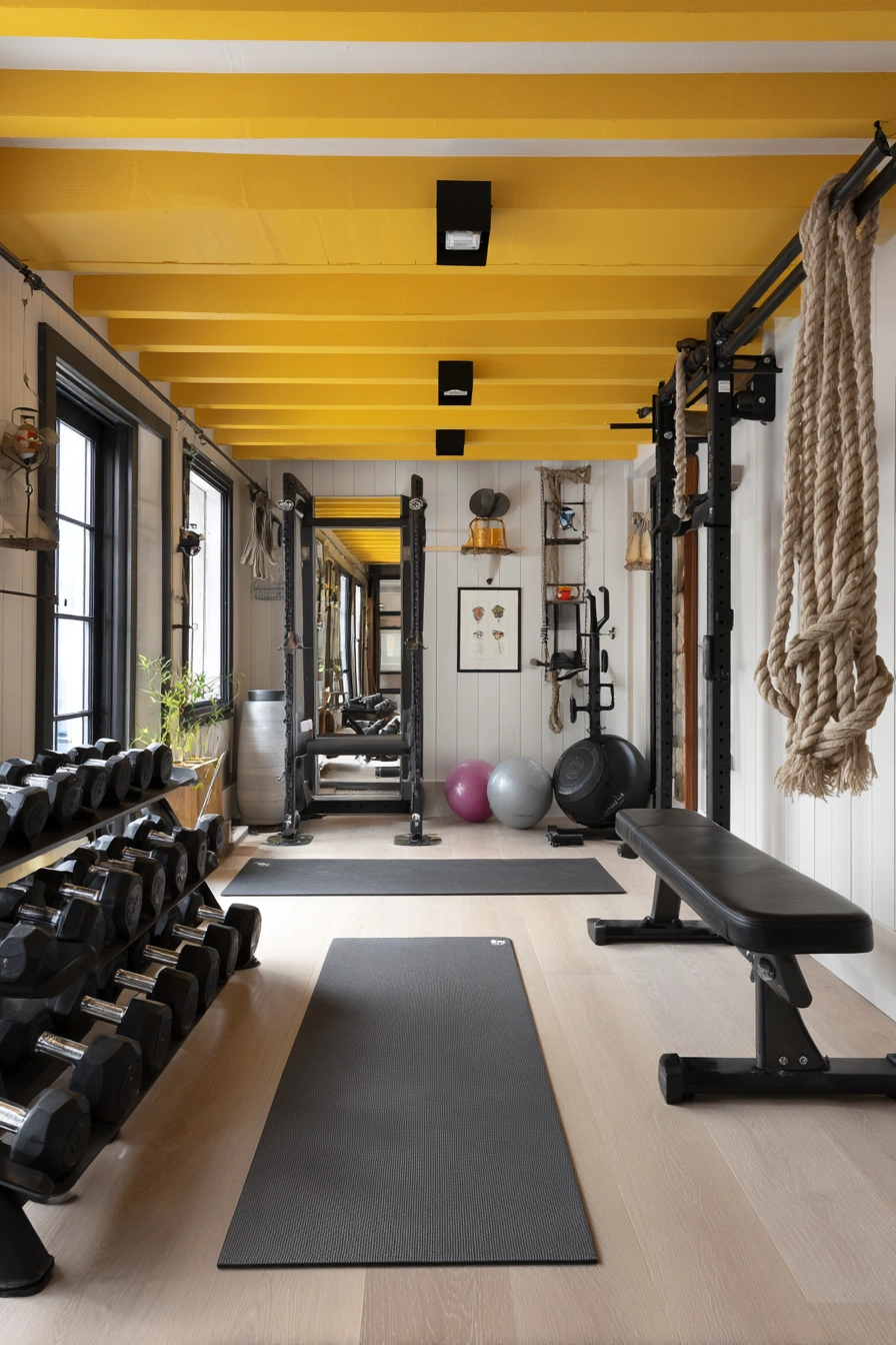 Basement Home Gym with Purpose