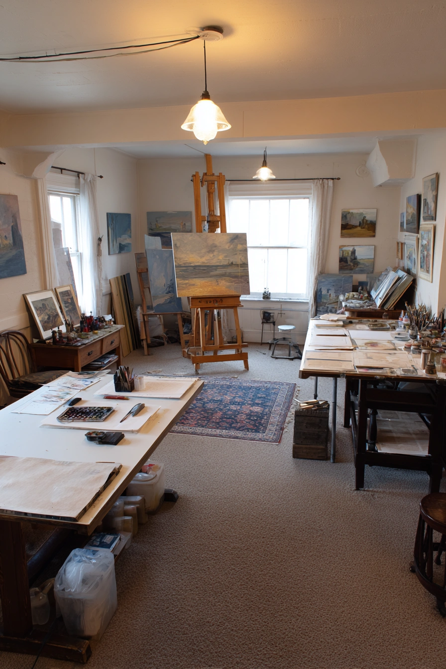 Basement Art Studio Sanctuary