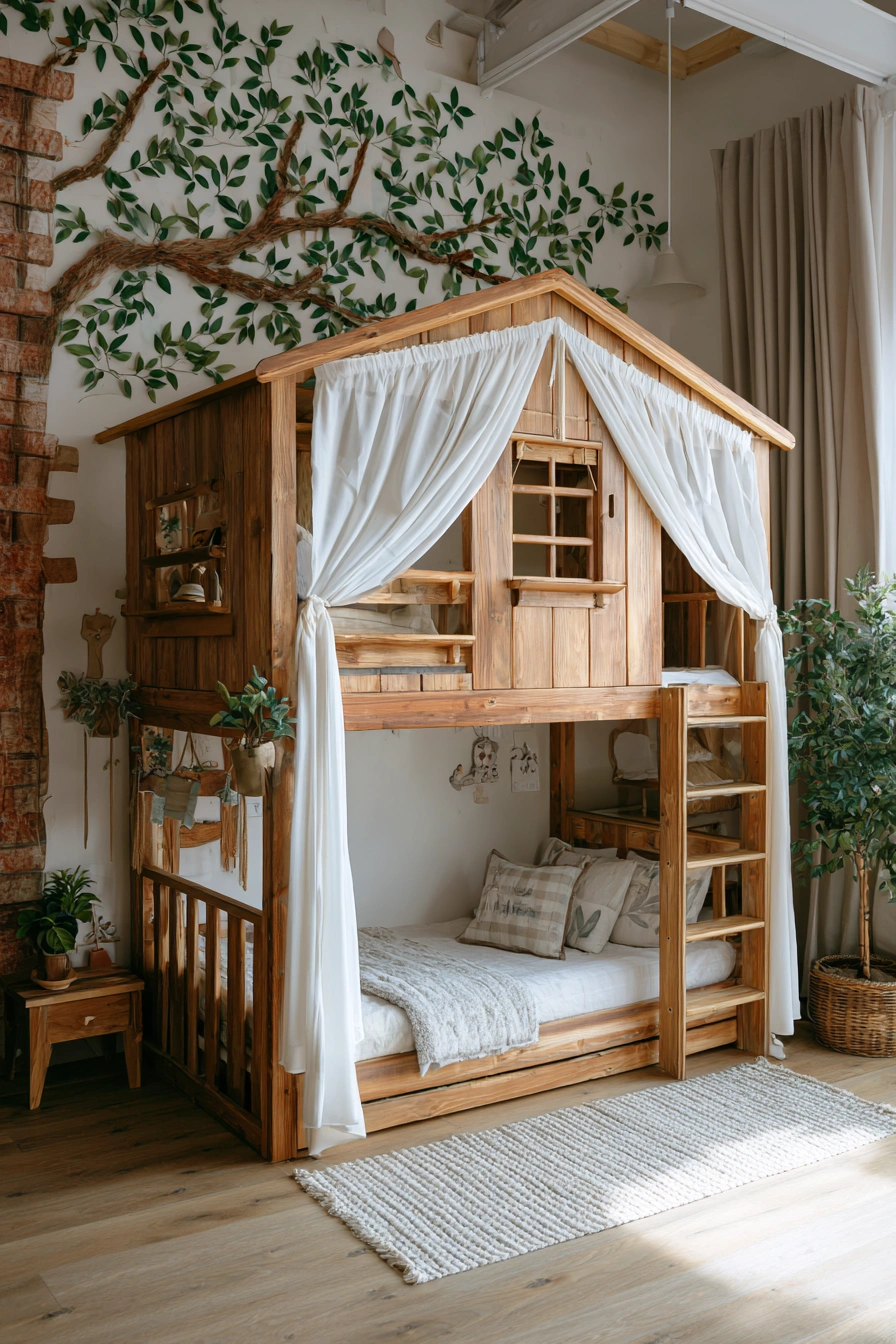 Nature-Inspired Wooden Playhouse Retreat