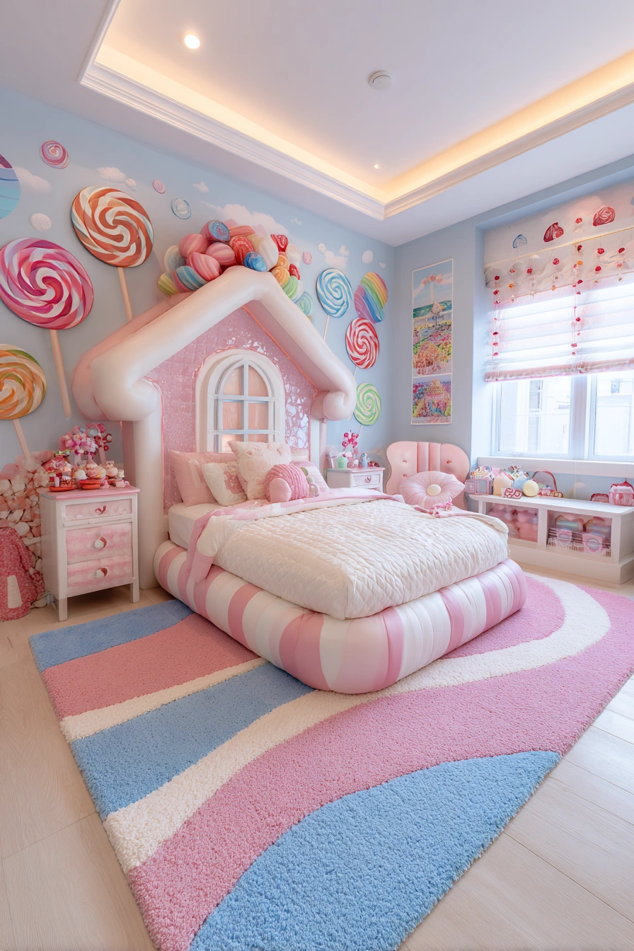 Sweet Candy-Themed Dream Playroom
