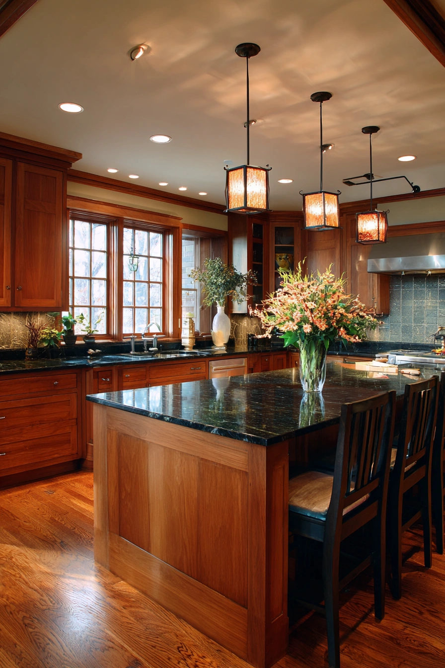 Rich Wood Kitchen Sophistication