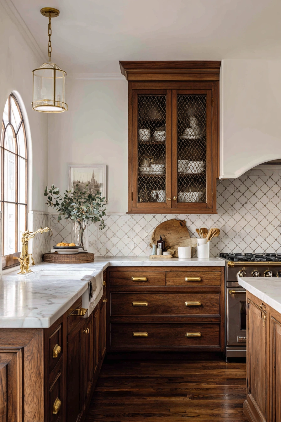 Vintage Wood Kitchen Elegance