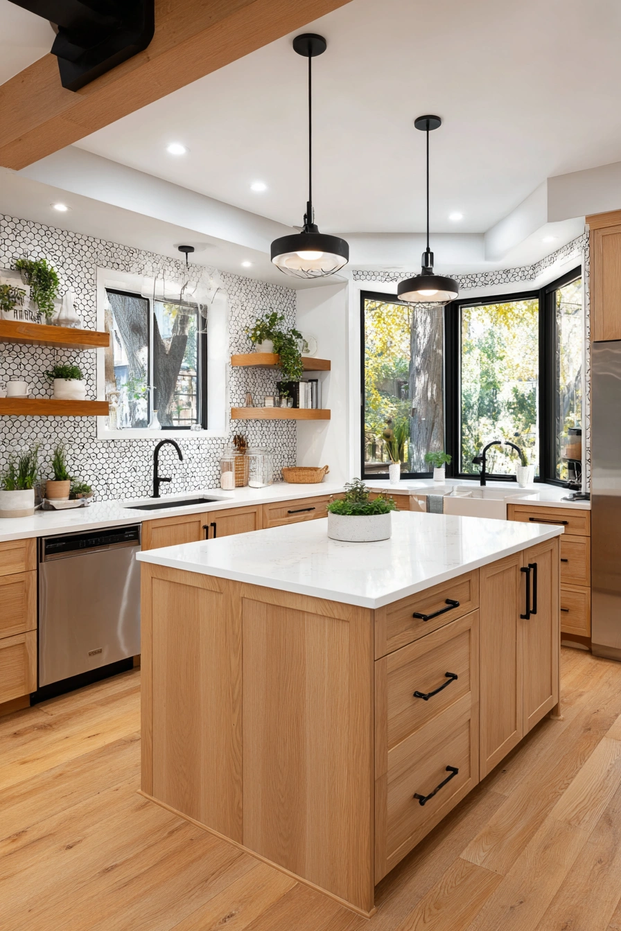 Fresh Wood Kitchen Fusion