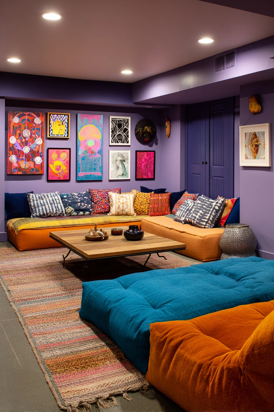 Vibrant Bohemian Lounge Space