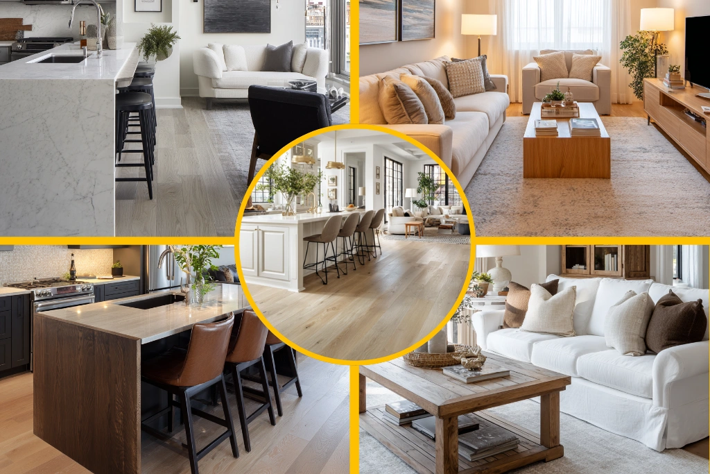 20 Warm Cozy Living Room and Kitchen Combo Ideas