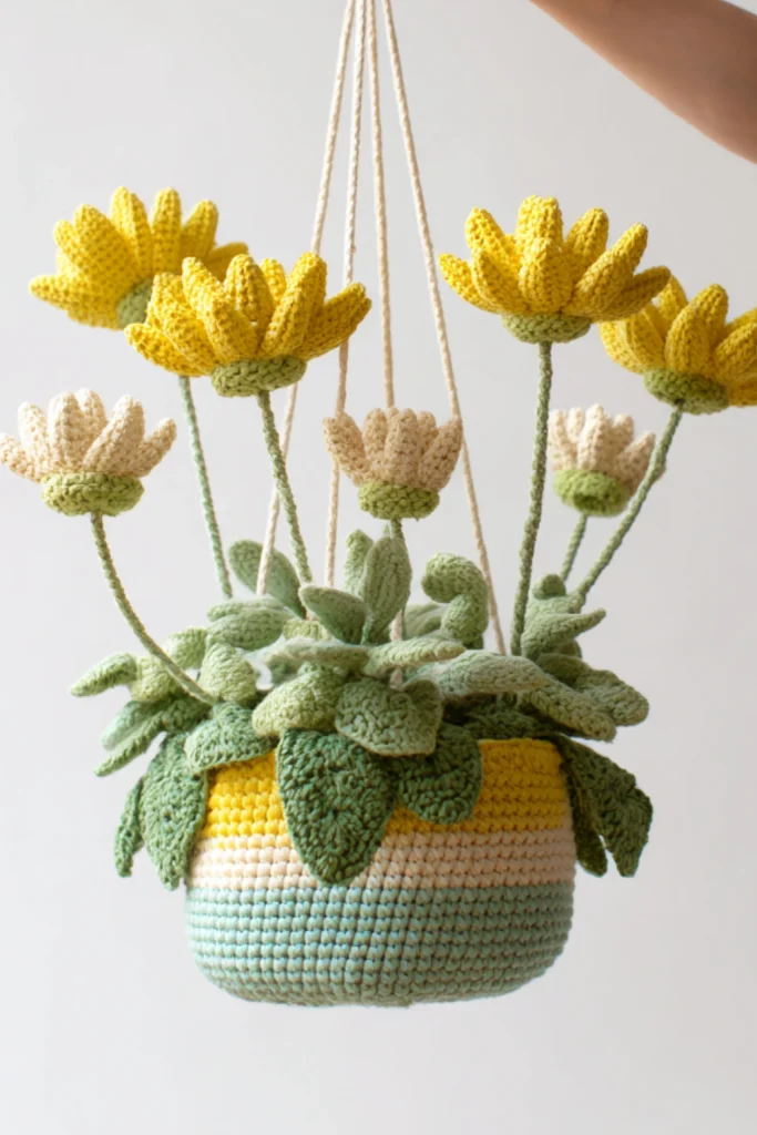 17 Crochet Trailing Succulents Free Patterns