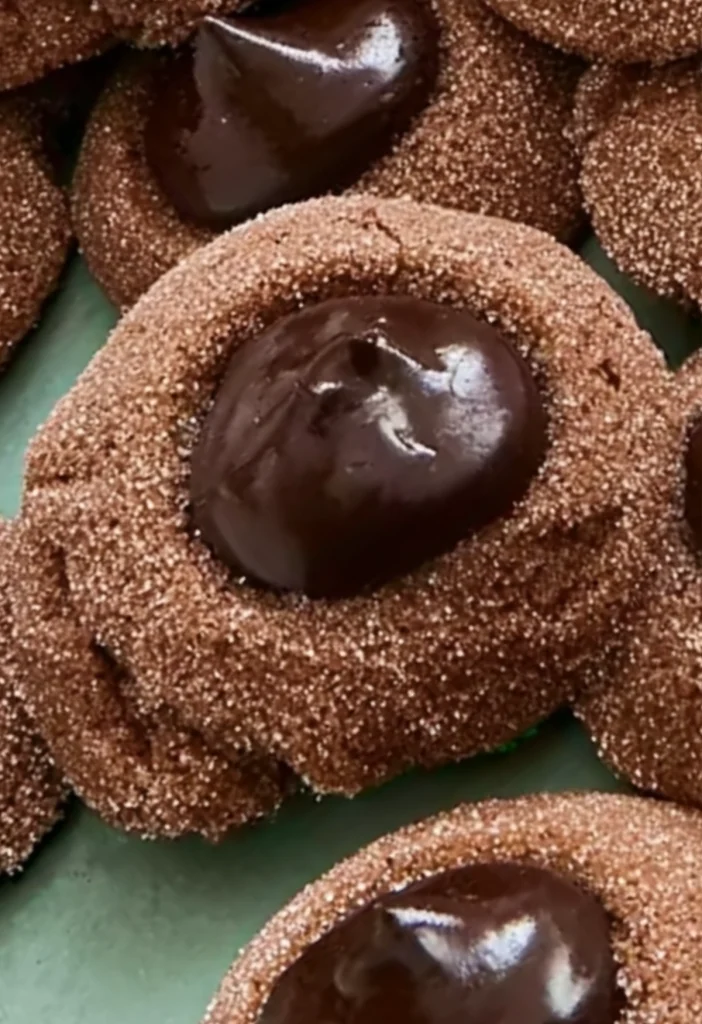 Chocolate Thumbprint Cookies