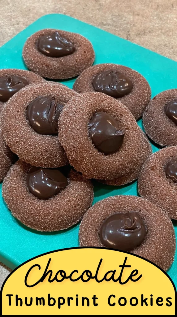 Chocolate Thumbprint Cookies