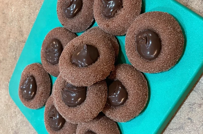 Chocolate Thumbprint Cookies