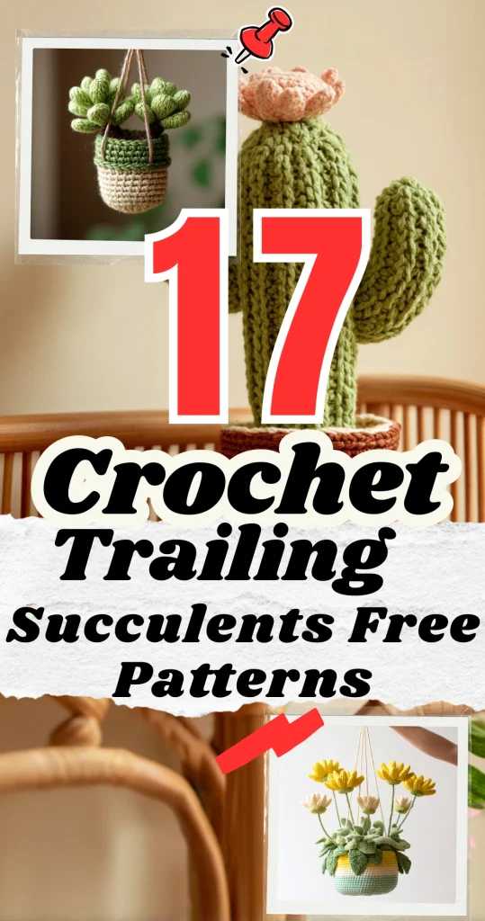 17 Crochet Trailing Succulents Free Patterns