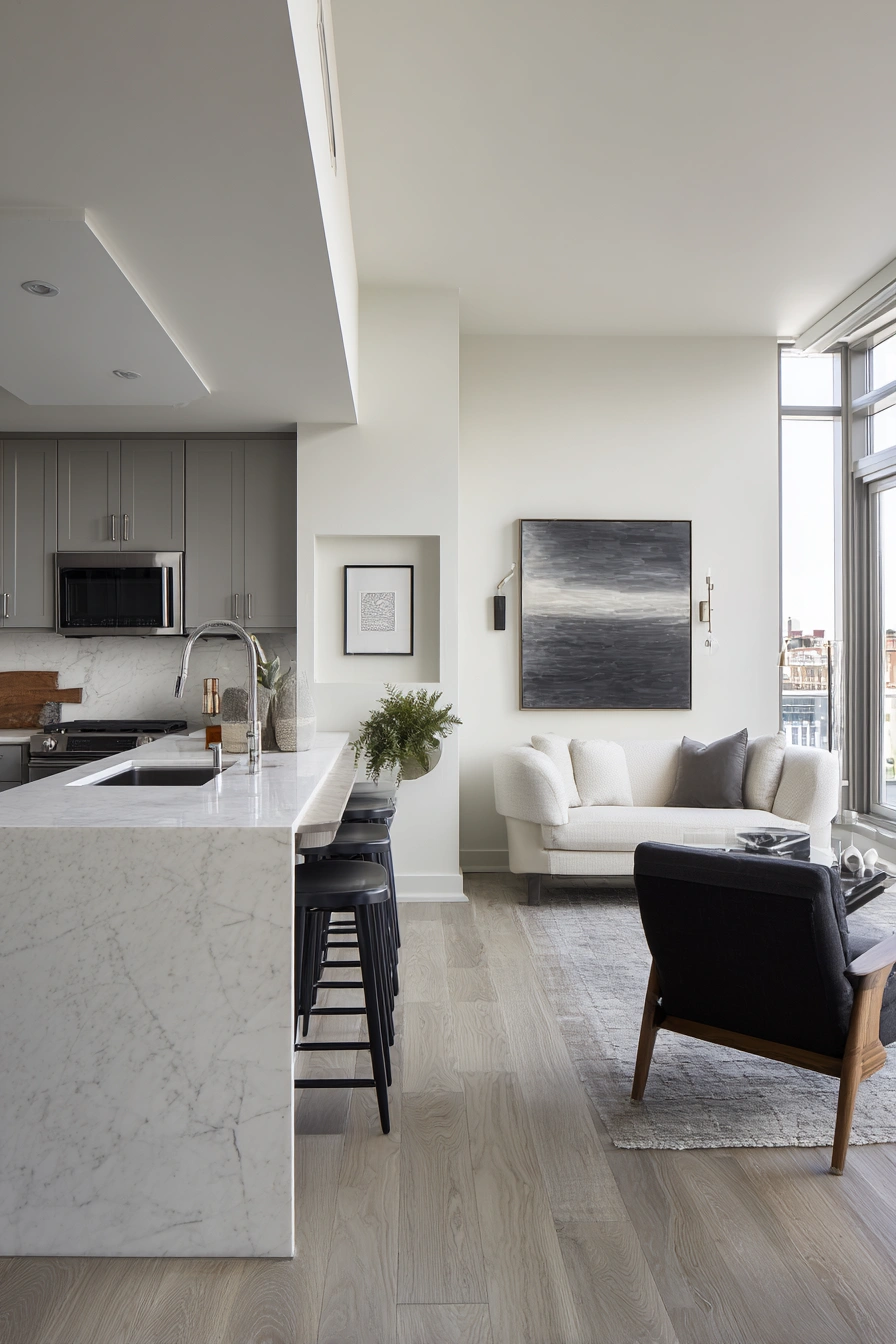 Soft Modern Living Kitchen Harmony