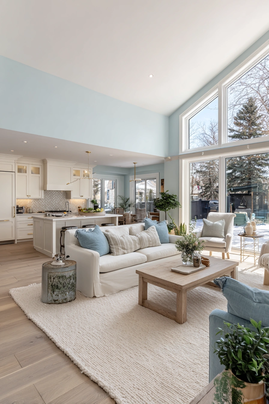 Airy Cozy Living Kitchen Retreat