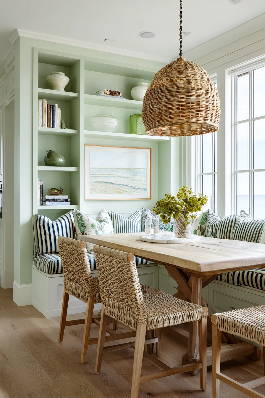 Cozy Coastal Dining Nook Charm