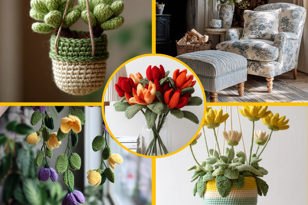 17 Crochet Trailing Succulents Free Patterns
