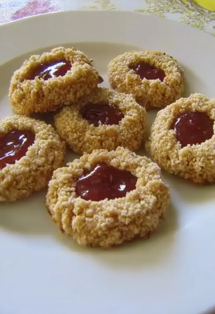 Chocolate Hazelnut Thumbprint Cookies