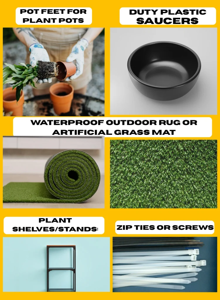 Floor protector for balcony privacy